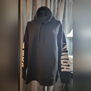 NBA Black Mock Neck with White Accents